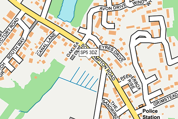 SP5 3DZ map - OS OpenMap – Local (Ordnance Survey)