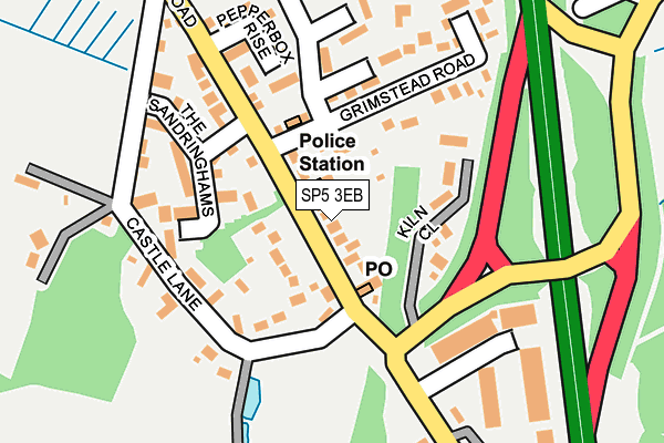 SP5 3EB map - OS OpenMap – Local (Ordnance Survey)