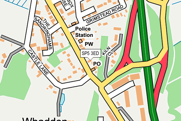 SP5 3ED map - OS OpenMap – Local (Ordnance Survey)