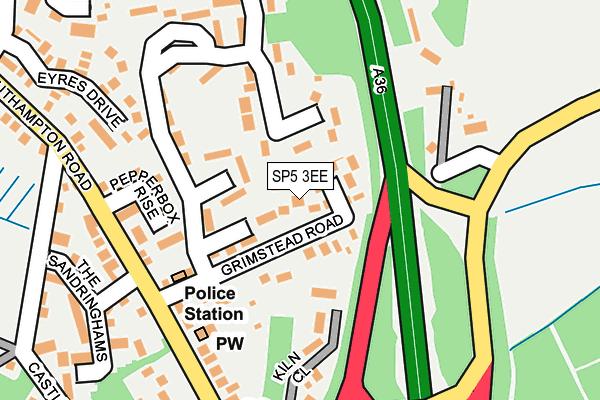 SP5 3EE map - OS OpenMap – Local (Ordnance Survey)