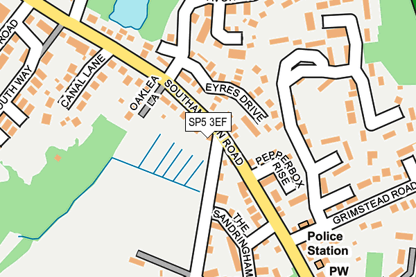 SP5 3EF map - OS OpenMap – Local (Ordnance Survey)