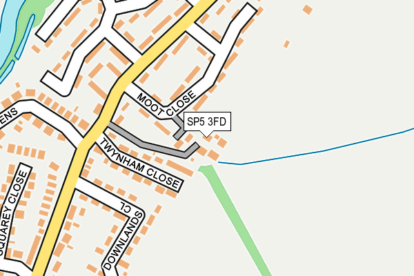 SP5 3FD map - OS OpenMap – Local (Ordnance Survey)