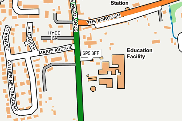 SP5 3FF map - OS OpenMap – Local (Ordnance Survey)