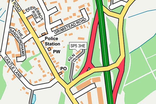 SP5 3HE map - OS OpenMap – Local (Ordnance Survey)