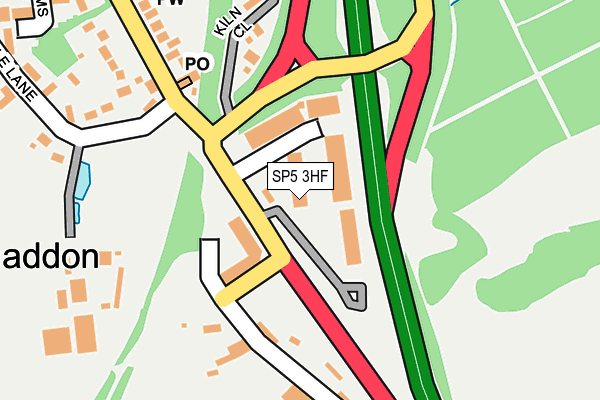 SP5 3HF map - OS OpenMap – Local (Ordnance Survey)