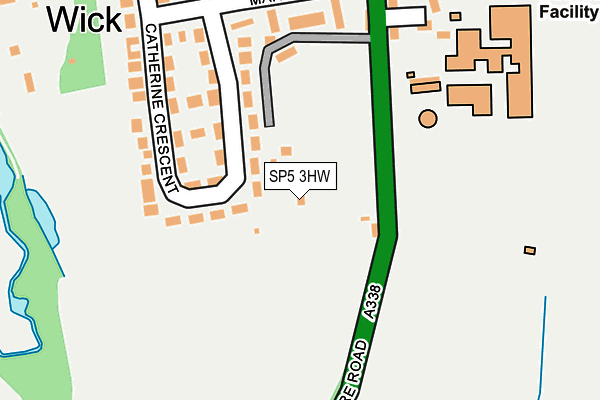 SP5 3HW map - OS OpenMap – Local (Ordnance Survey)