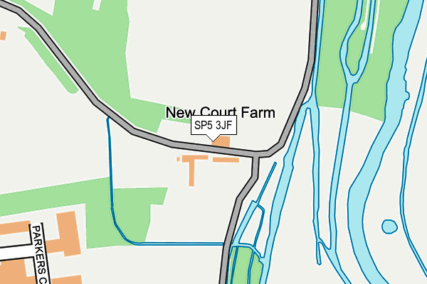 SP5 3JF map - OS OpenMap – Local (Ordnance Survey)