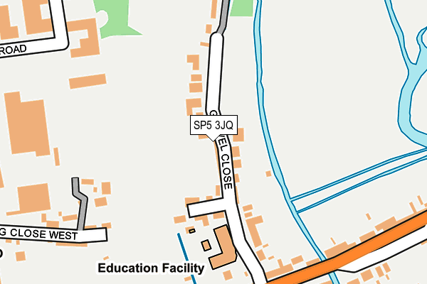 SP5 3JQ map - OS OpenMap – Local (Ordnance Survey)