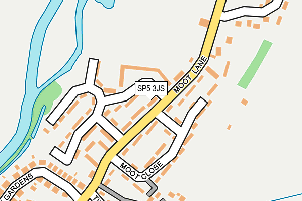 SP5 3JS map - OS OpenMap – Local (Ordnance Survey)