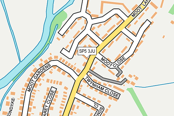 SP5 3JU map - OS OpenMap – Local (Ordnance Survey)