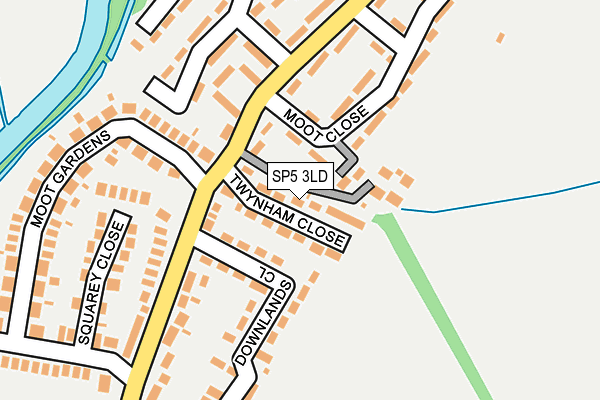 SP5 3LD map - OS OpenMap – Local (Ordnance Survey)
