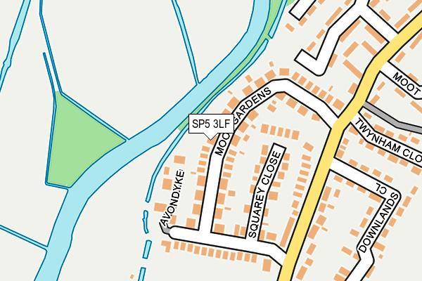SP5 3LF map - OS OpenMap – Local (Ordnance Survey)