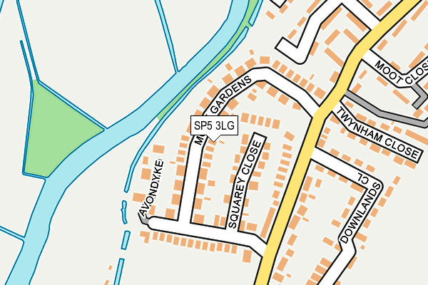 SP5 3LG map - OS OpenMap – Local (Ordnance Survey)