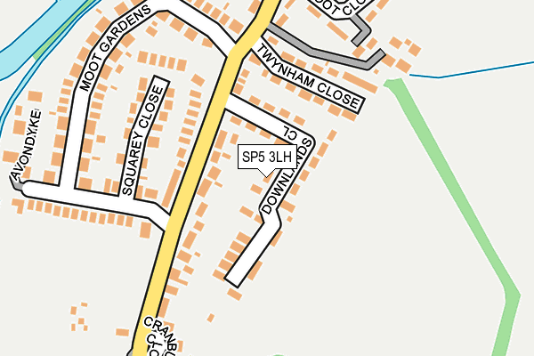 SP5 3LH map - OS OpenMap – Local (Ordnance Survey)