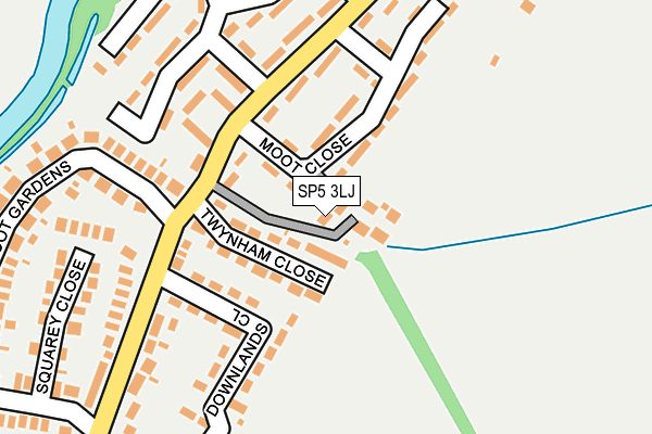 SP5 3LJ map - OS OpenMap – Local (Ordnance Survey)