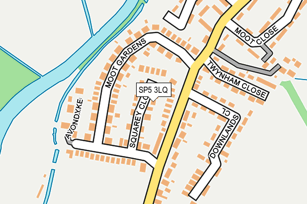 SP5 3LQ map - OS OpenMap – Local (Ordnance Survey)