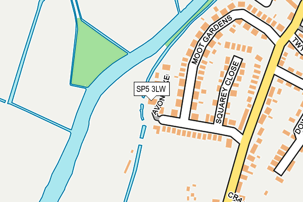 SP5 3LW map - OS OpenMap – Local (Ordnance Survey)