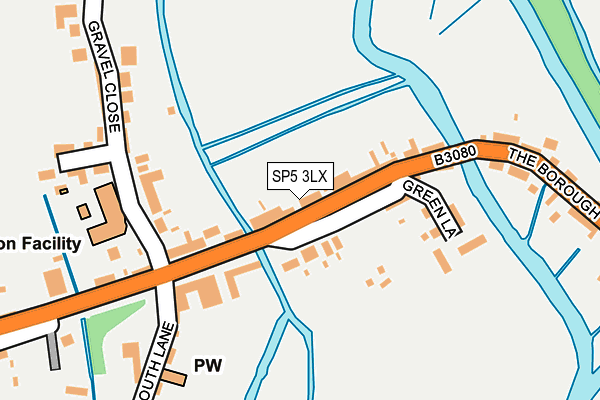 SP5 3LX map - OS OpenMap – Local (Ordnance Survey)