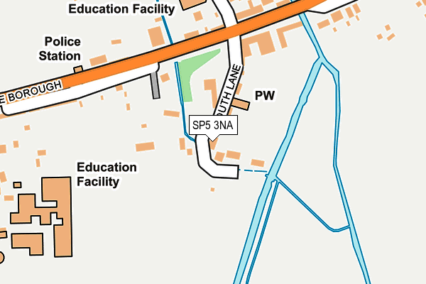 SP5 3NA map - OS OpenMap – Local (Ordnance Survey)