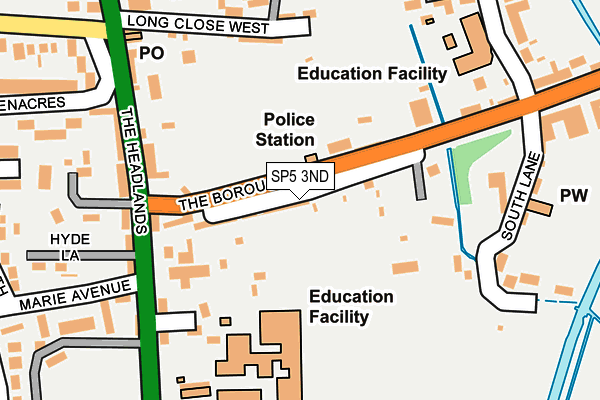 Map of BLUE STRAND LIMITED at local scale