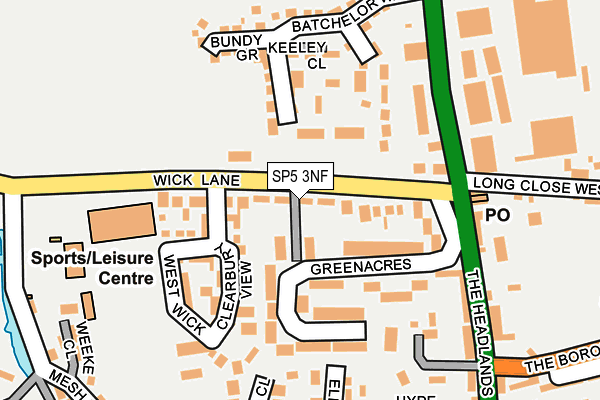 SP5 3NF map - OS OpenMap – Local (Ordnance Survey)