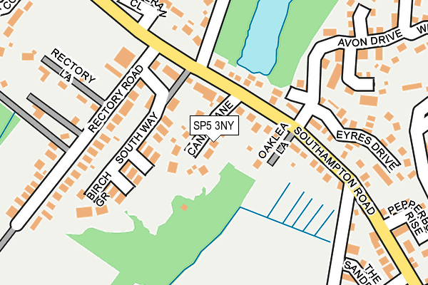 SP5 3NY map - OS OpenMap – Local (Ordnance Survey)