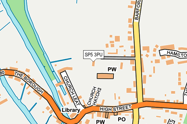 SP5 3PU map - OS OpenMap – Local (Ordnance Survey)