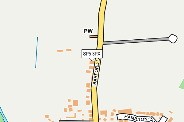 SP5 3PX map - OS OpenMap – Local (Ordnance Survey)