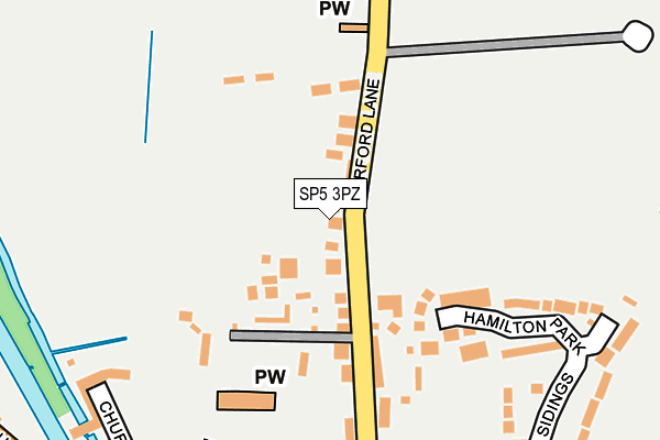 SP5 3PZ map - OS OpenMap – Local (Ordnance Survey)