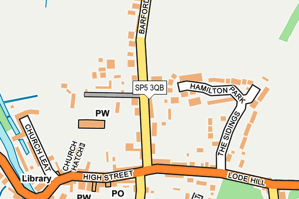SP5 3QB map - OS OpenMap – Local (Ordnance Survey)