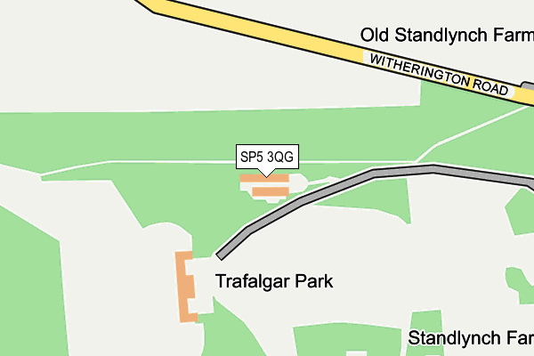 SP5 3QG map - OS OpenMap – Local (Ordnance Survey)