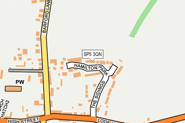 SP5 3QN map - OS OpenMap – Local (Ordnance Survey)