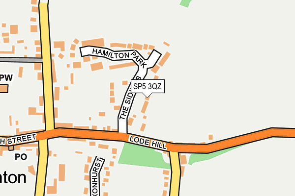 SP5 3QZ map - OS OpenMap – Local (Ordnance Survey)
