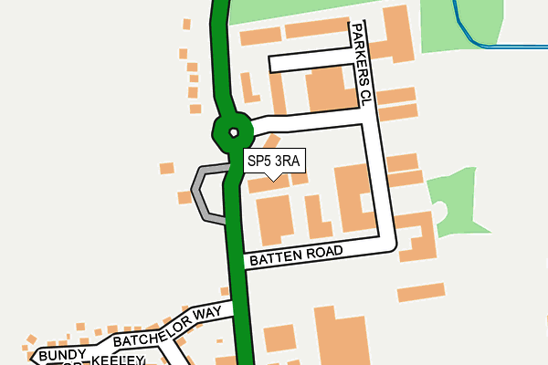 SP5 3RA map - OS OpenMap – Local (Ordnance Survey)