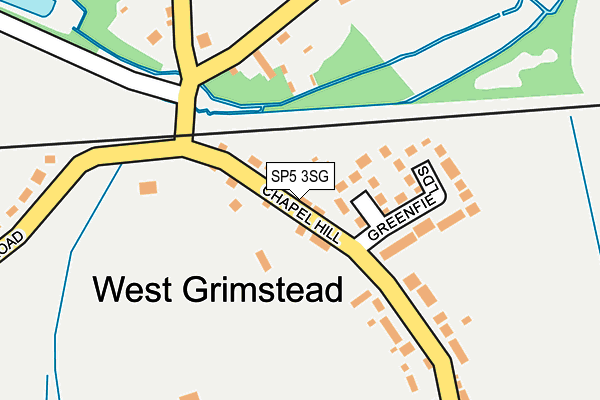 SP5 3SG map - OS OpenMap – Local (Ordnance Survey)