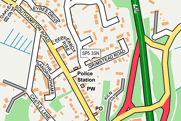 SP5 3SN map - OS OpenMap – Local (Ordnance Survey)