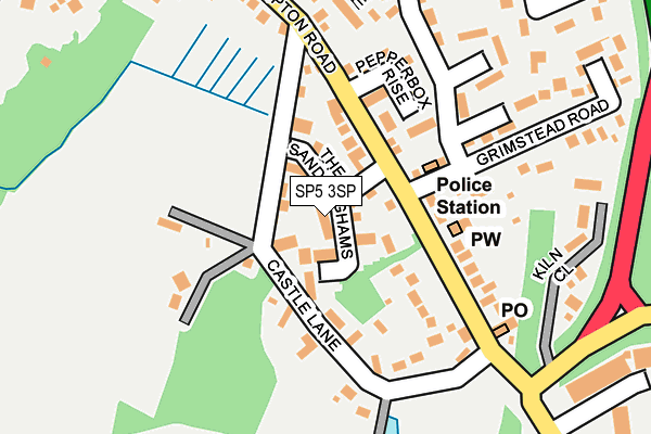 SP5 3SP map - OS OpenMap – Local (Ordnance Survey)