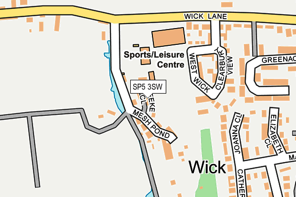 SP5 3SW map - OS OpenMap – Local (Ordnance Survey)