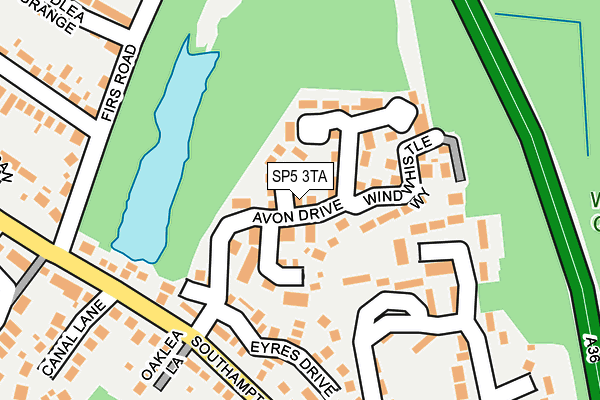 SP5 3TA map - OS OpenMap – Local (Ordnance Survey)