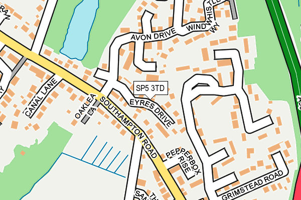 SP5 3TD map - OS OpenMap – Local (Ordnance Survey)