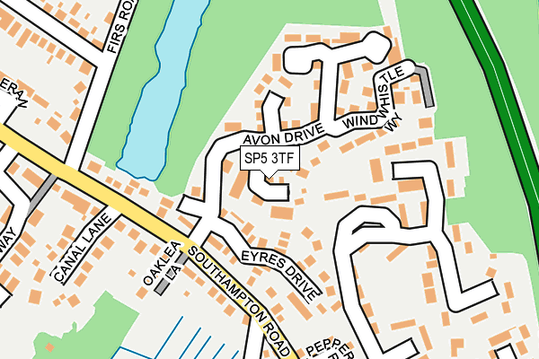 SP5 3TF map - OS OpenMap – Local (Ordnance Survey)