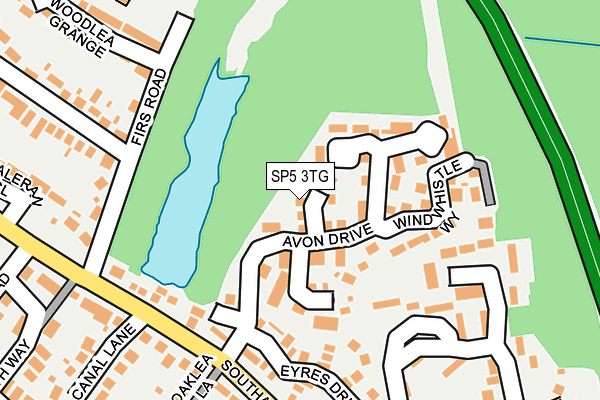 SP5 3TG map - OS OpenMap – Local (Ordnance Survey)