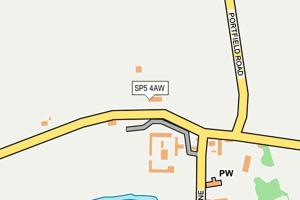 SP5 4AW map - OS OpenMap – Local (Ordnance Survey)