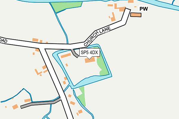 SP5 4DX map - OS OpenMap – Local (Ordnance Survey)