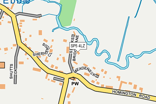 SP5 4LZ map - OS OpenMap – Local (Ordnance Survey)
