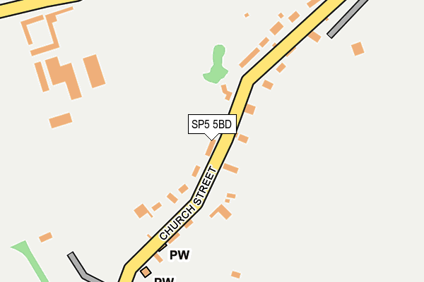SP5 5BD map - OS OpenMap – Local (Ordnance Survey)