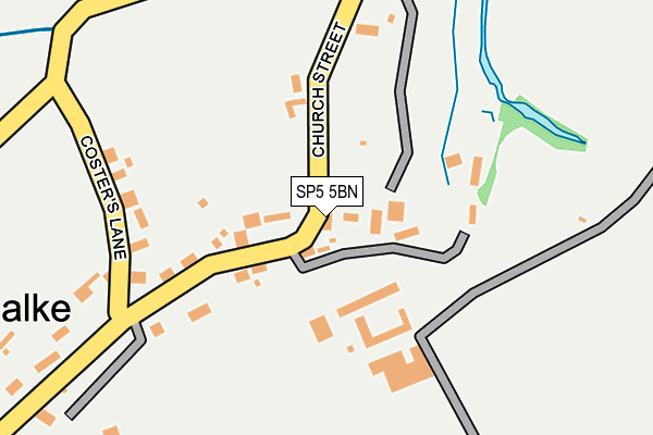 SP5 5BN map - OS OpenMap – Local (Ordnance Survey)