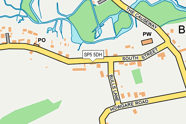 SP5 5DH map - OS OpenMap – Local (Ordnance Survey)