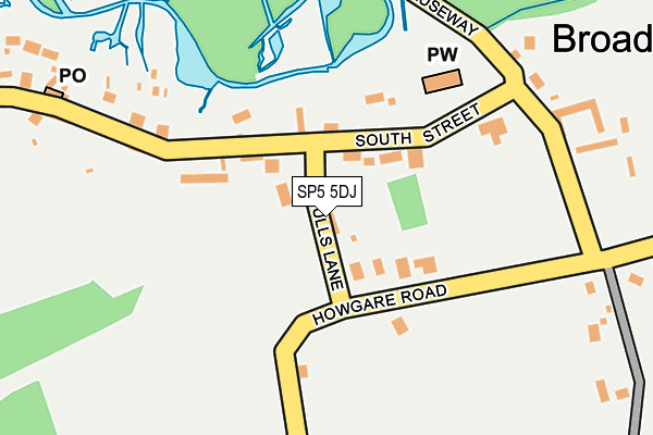 SP5 5DJ map - OS OpenMap – Local (Ordnance Survey)