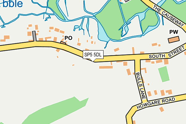 SP5 5DL map - OS OpenMap – Local (Ordnance Survey)
